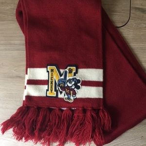 Vintage Mickey Mouse collegiate scarf